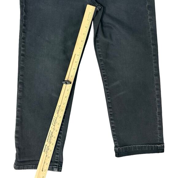 Pilcro Anthropologie Charcoal Gray High Rise Stretch Slim Crop Jeans Size 27 - Picture 4 of 12